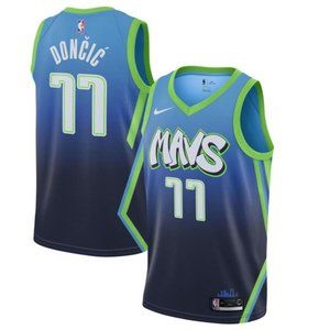 Men's Dallas Mavericks Luka Doncic #77 City Jerse